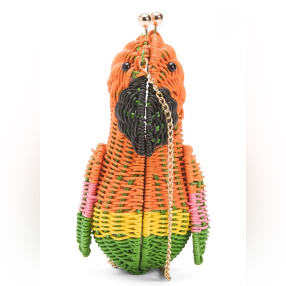NWT Tommy Bahama woven Basket Parrot purse